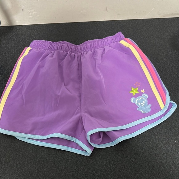 Disney Athletic Shorts in Vibrant Purple with Embroidered Bear - Picture 1 of 2